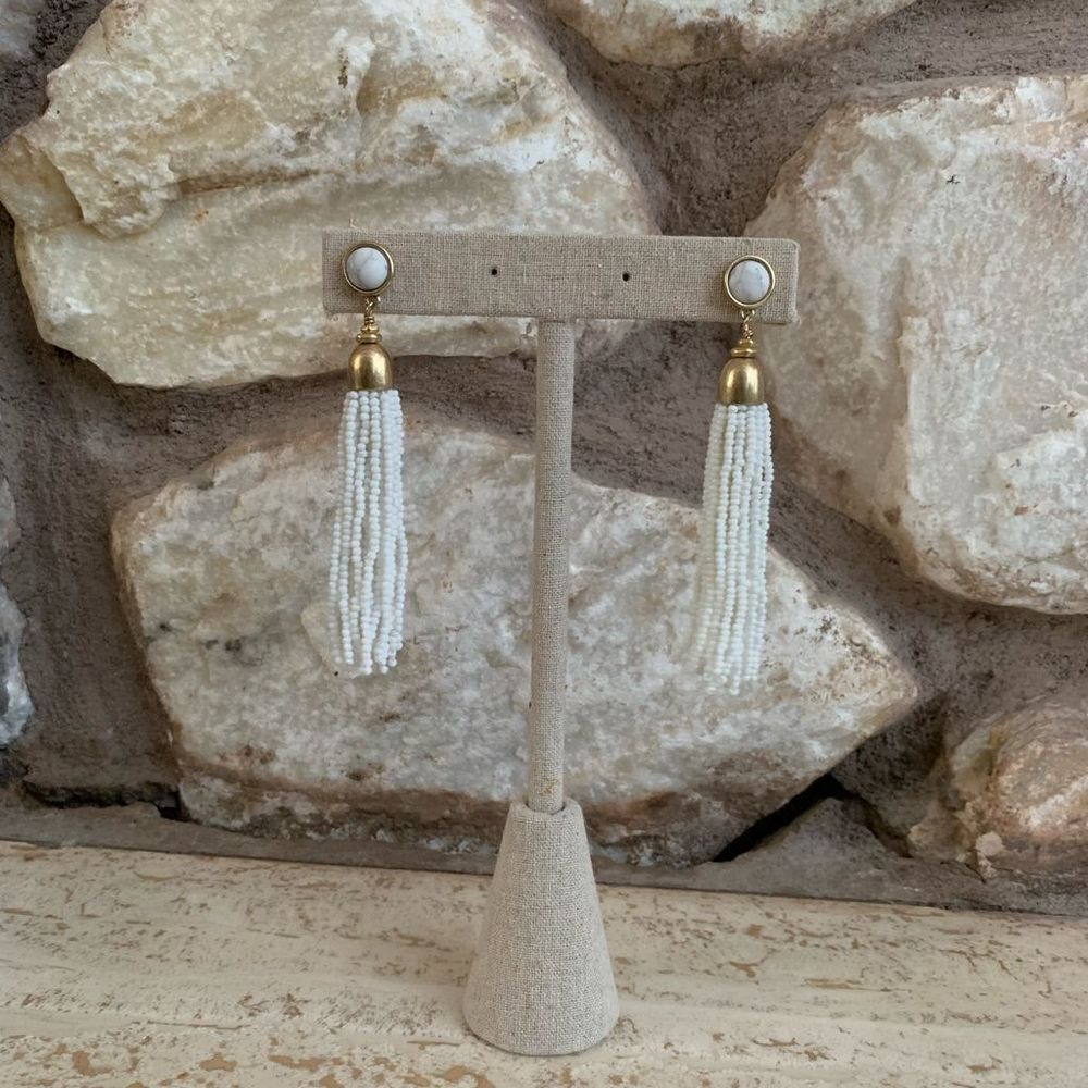 Stella and dot Gita tassel earrings